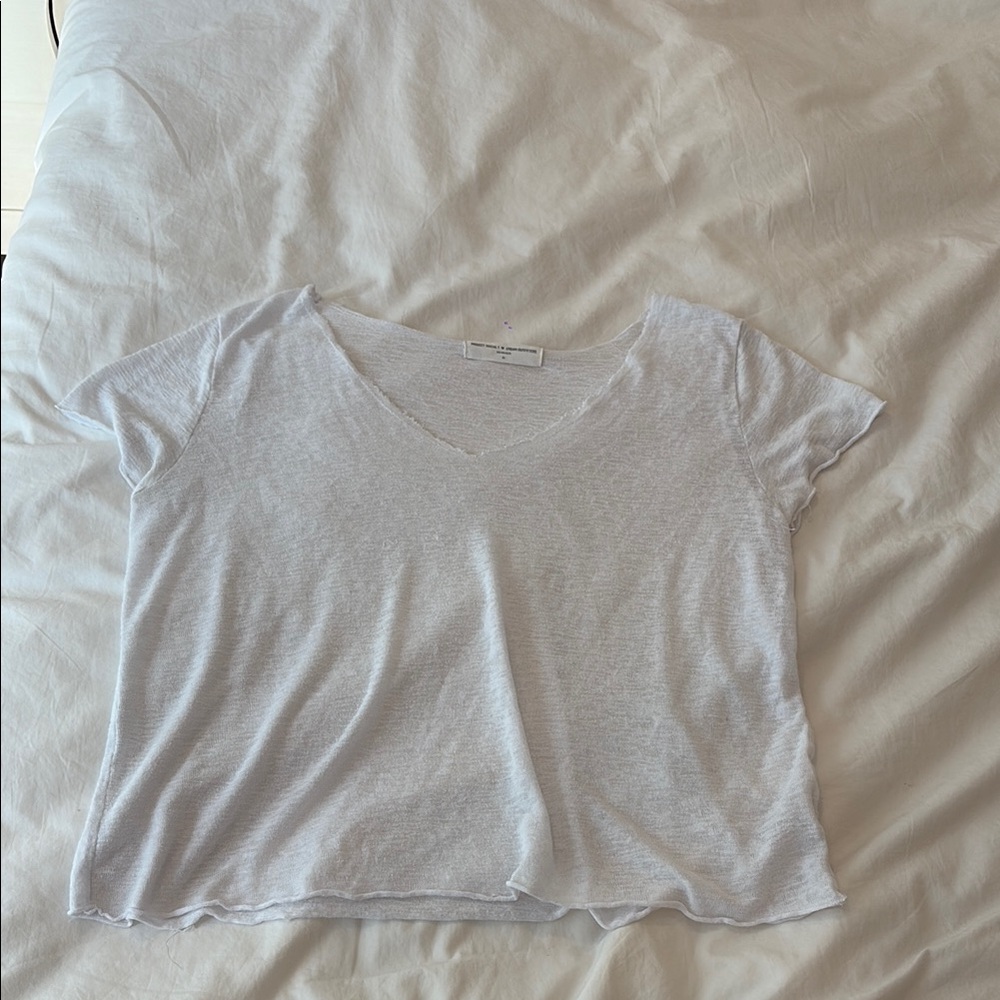 Urban Outfitters Project Social T white V-Neck Short Sleeve